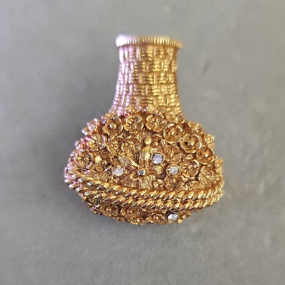 AVON Vintage Rhinestone Perfume Brooch